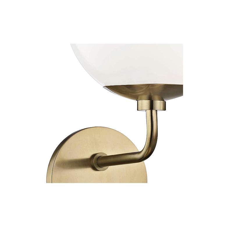 Image 2 Mitzi Stella 20 inch High Aged Brass 2-Light Wall Sconce more views