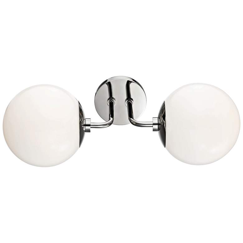 Image 4 Mitzi Stella 20" High Polished Nickel 2-Light Wall Sconce more views