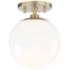 Mitzi Stella 7" Wide Aged Brass Ceiling Light
