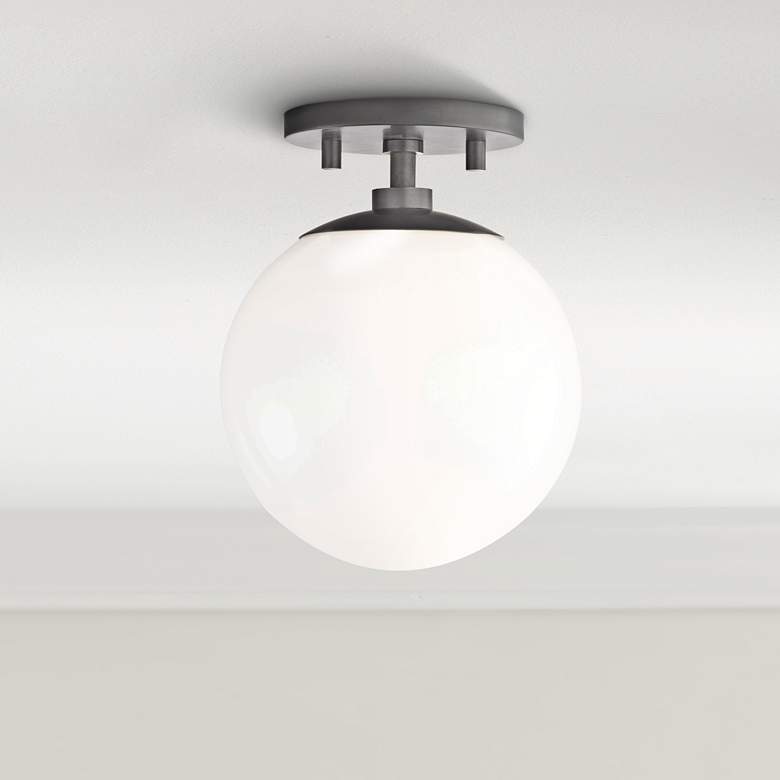 Image 1 Mitzi Stella 7" Wide Old Bronze Ceiling Light