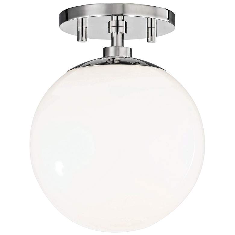 Image 2 Mitzi Stella 7 inch Wide Polished Nickel Ceiling Light