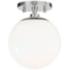 Mitzi Stella 7" Wide Polished Nickel Ceiling Light