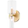 1_Mitzi Tabitha 10 1/4" High Aged Brass 2-Light Wall Sconce