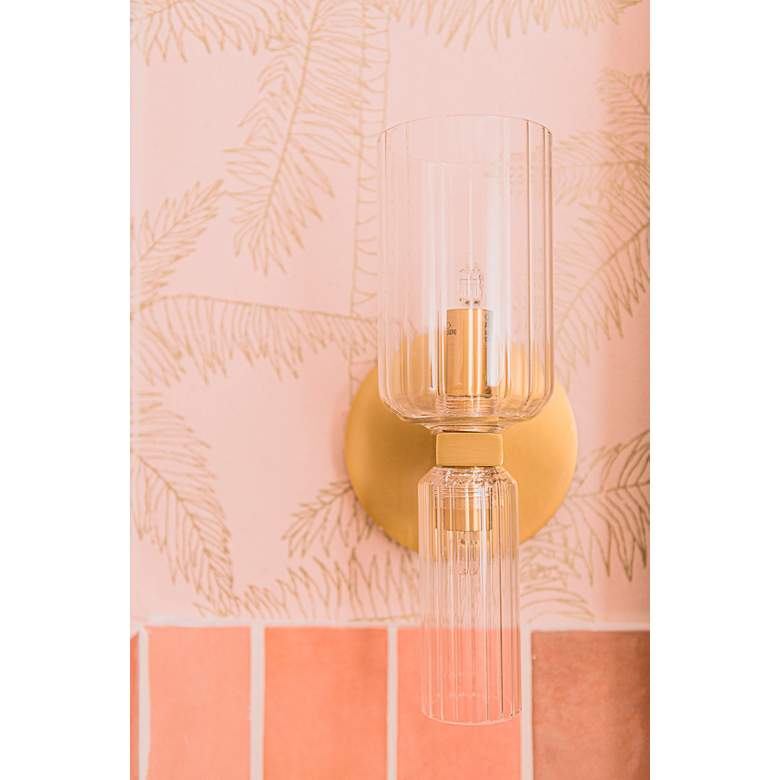Image 6 Mitzi Tabitha 10 1/4" High Aged Brass 2-Light Wall Sconce more views