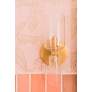 6_Mitzi Tabitha 10 1/4" High Aged Brass 2-Light Wall Sconce more views