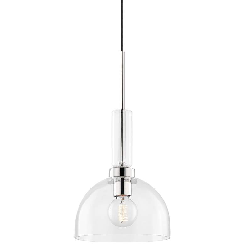 Image 2 Mitzi Tabitha 10 inch Wide Polished Nickel Mini Pendant Light