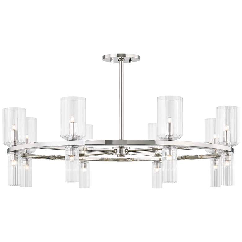 Image 2 Mitzi Tabitha 33 3/4"W Polished Nickel 16-Light Chandelier