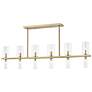 2_Mitzi Tabitha 41 3/4" Wide 20-Light Aged Brass Linear Island Pendant