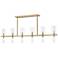 Mitzi Tabitha 41 3/4" Wide 20-Light Aged Brass Linear Island Pendant