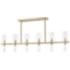 Mitzi Tabitha 41 3/4" Wide 20-Light Aged Brass Linear Island Pendant