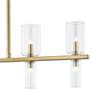 3_Mitzi Tabitha 41 3/4" Wide 20-Light Aged Brass Linear Island Pendant more views