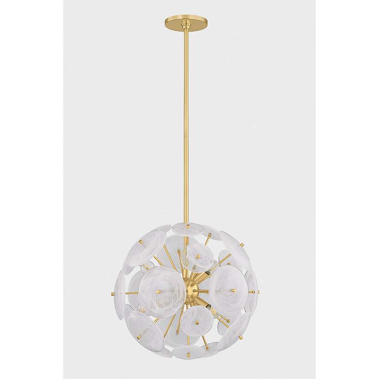 Image 3 Mitzi Tamara Chandelier 20" in Aged Brass more views