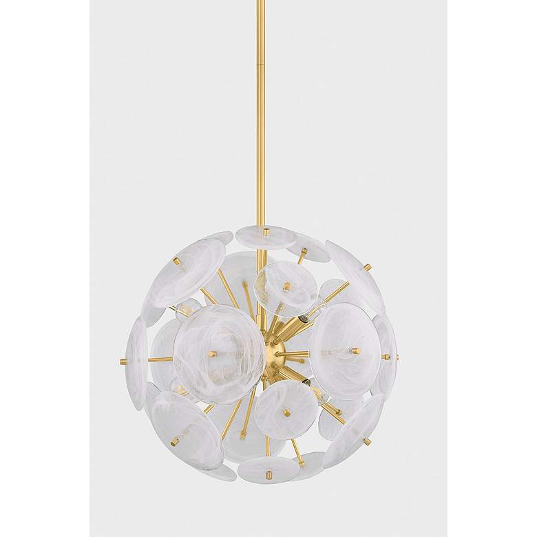 Image 7 Mitzi Tamara Chandelier 20" in Aged Brass more views