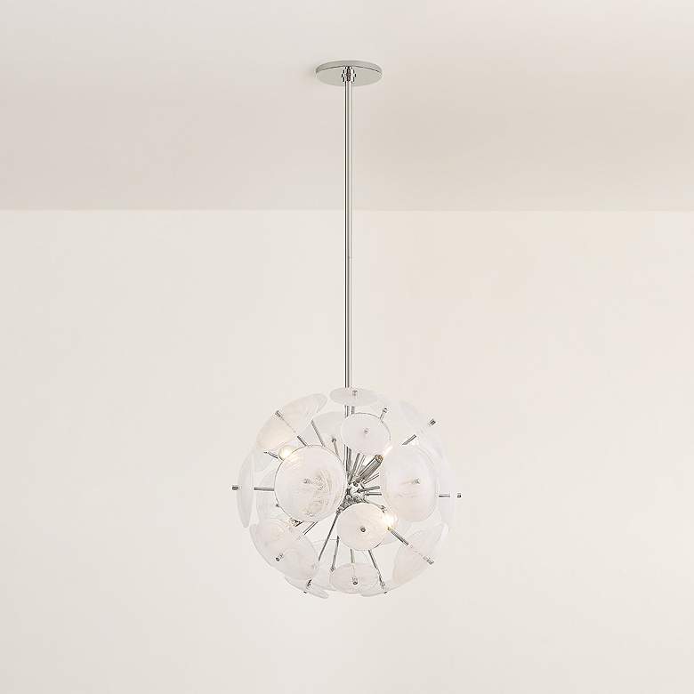 Image 3 Mitzi Tamara Chandelier 20" in Polished Nickel more views