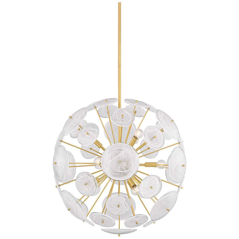 Image 1 Mitzi Tamara Chandelier 30" in Aged Brass