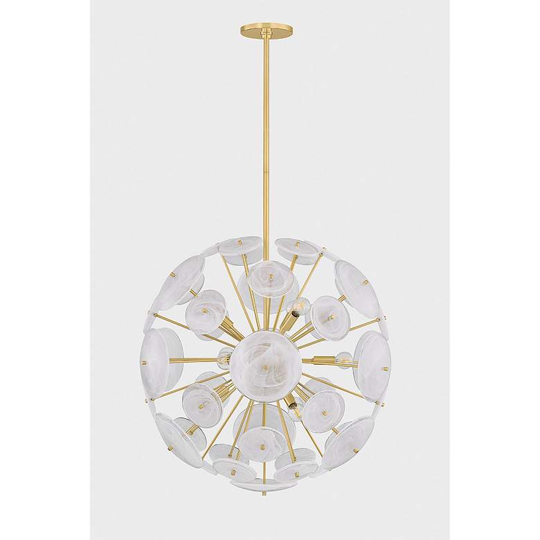 Image 3 Mitzi Tamara Chandelier 30" in Aged Brass more views