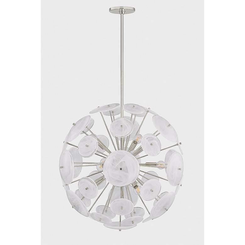 Image 3 Mitzi Tamara Chandelier 30" in Polished Nickel more views