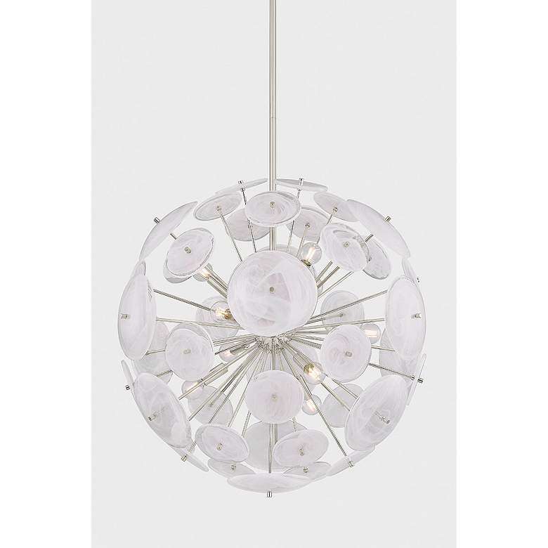 Image 5 Mitzi Tamara Chandelier 30" in Polished Nickel more views
