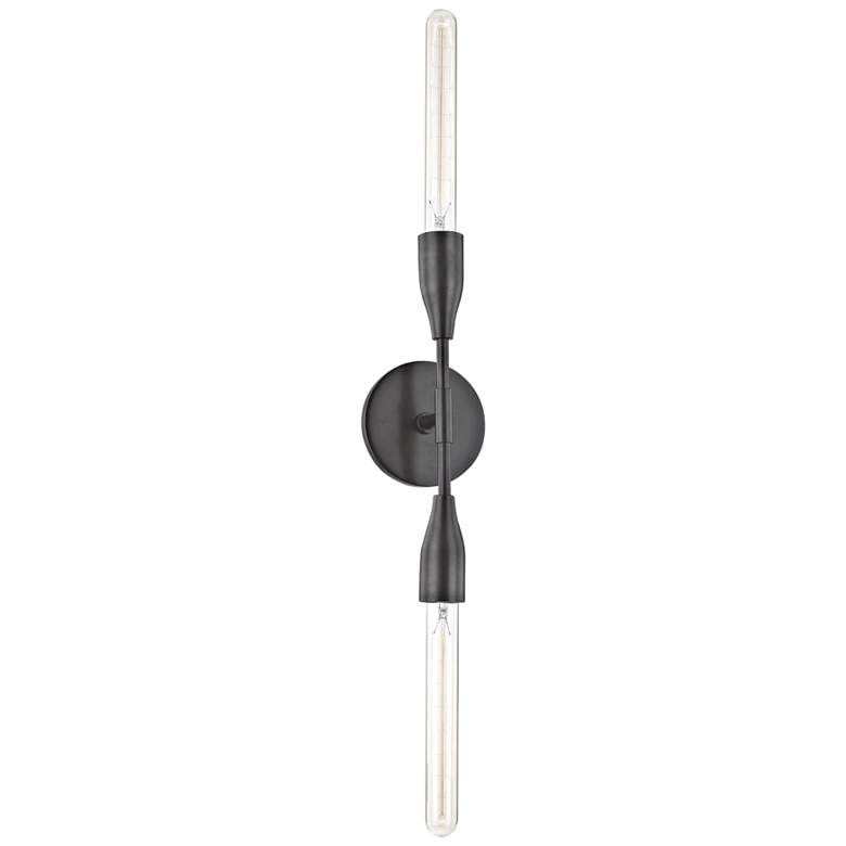 Image 2 Mitzi Tara 30" High Old Bronze 2-Light Wall Sconce