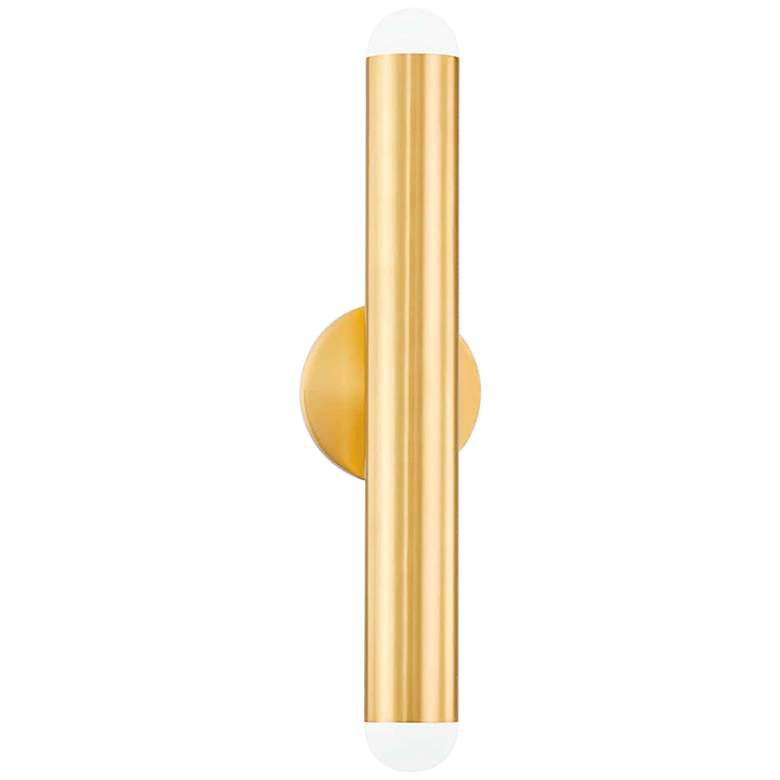 Image 2 Mitzi Taylor 18 1/2" High Aged Brass 2-Light Wall Sconce