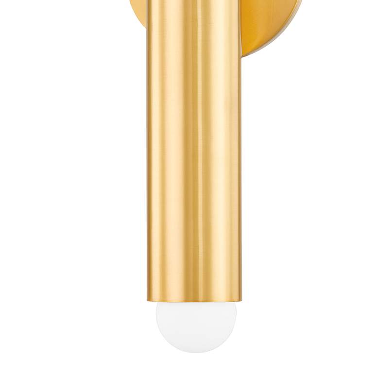 Image 4 Mitzi Taylor 18 1/2" High Aged Brass 2-Light Wall Sconce more views