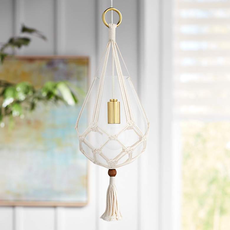 Image 1 Mitzi Tessa 10 inch Wide Aged Brass Mini Pendant Light