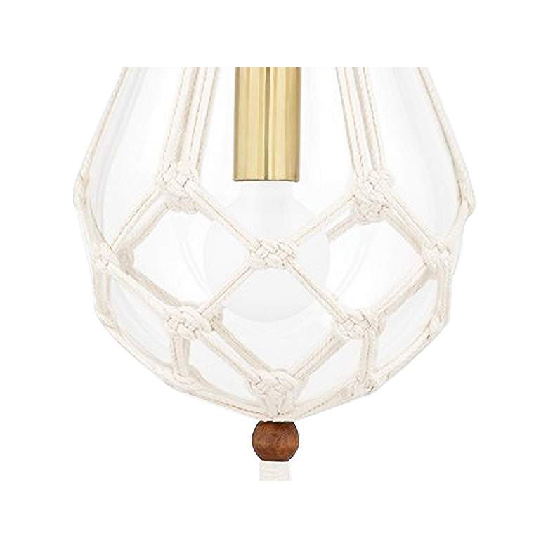 Image 3 Mitzi Tessa 10" Wide Aged Brass Mini Pendant Light more views