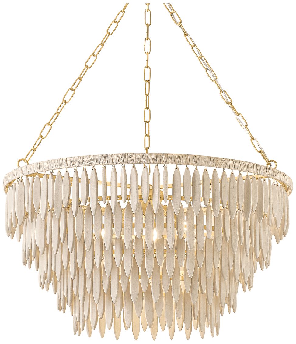 Image 2 Mitzi Tiffany Chandelier Aged Brass more views