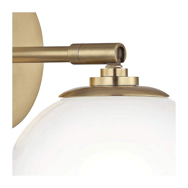Image 3 Mitzi Tilly 9" High Aged Brass LED Wall Sconce more views