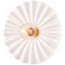 3_Mitzi Tinsley 11 3/4" Wide Brass and Gloss Cream Ceramic Ceiling Light more views