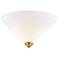 Mitzi Ulla 13" Wide Aged Brass Glass Ceiling Light