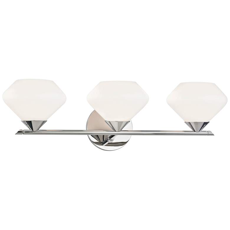 Image 1 Mitzi Valerie 21 3/4"W Polished Nickel 3-Light Bath Light