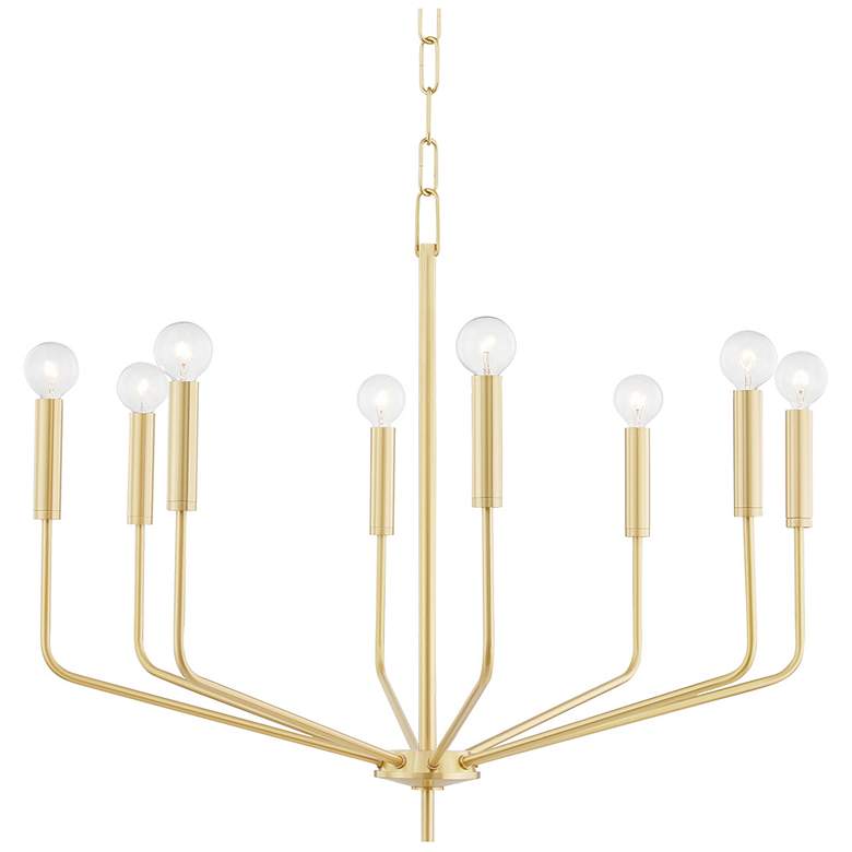 Image 1 Mitzi Valley Bailey 20" Wide Aged Brass 8-Light Chandelier