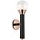 Mitzi Via 17 1/2"H Polished Copper and Black Wall Sconce