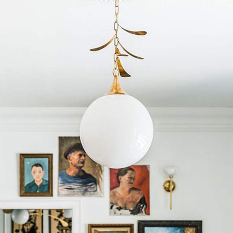 Image 1 Mitzi Victoria 13 1/4" Wide Antiqued Pendant Light