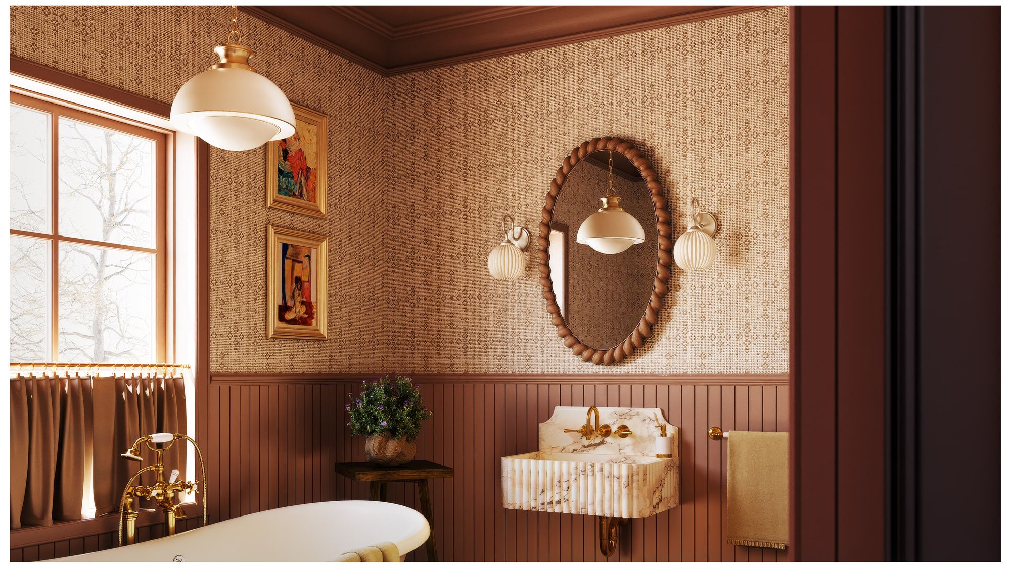 Image 4 Mitzi Vida Wall Sconce Aged Brass more views