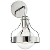 Mitzi Violet 13 1/2&quot; High Polished Nickel Wall Sconce