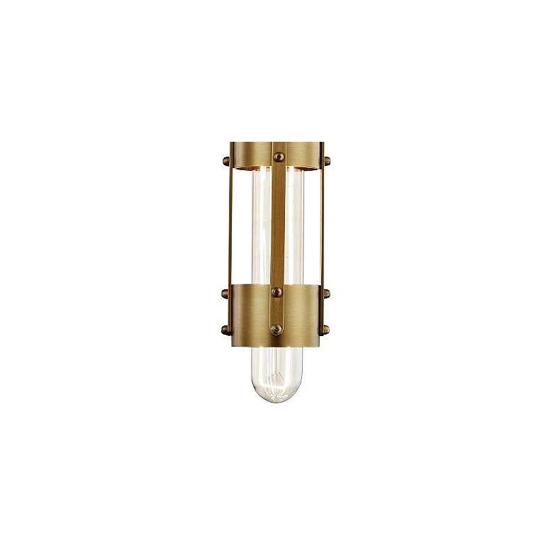 Mitzi Violet 16 1/4&quot; High Aged Brass Wall Sconce more views