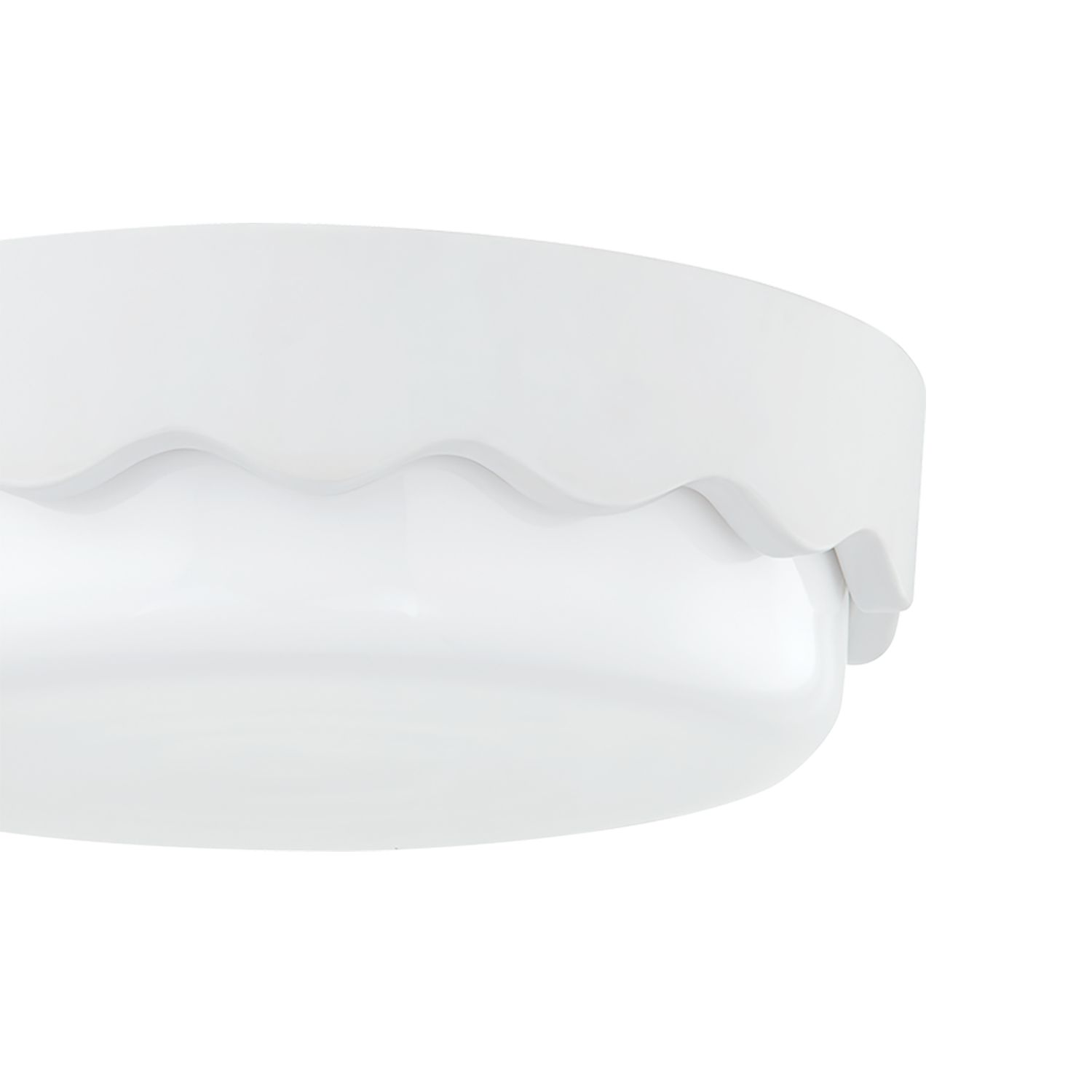 Image 2 Mitzi Wave 16" Wide Ceramic Matte White Ceiling Light more views