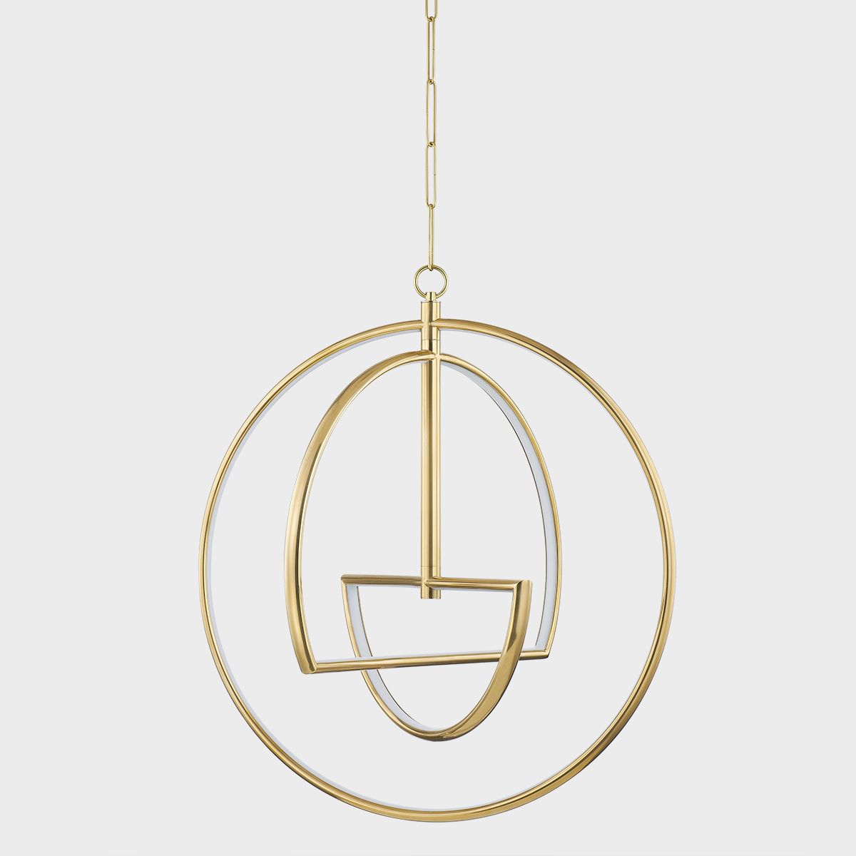 Image 3 Mitzi Welland 28" Wide Aged Brass LED Pendant Light more views