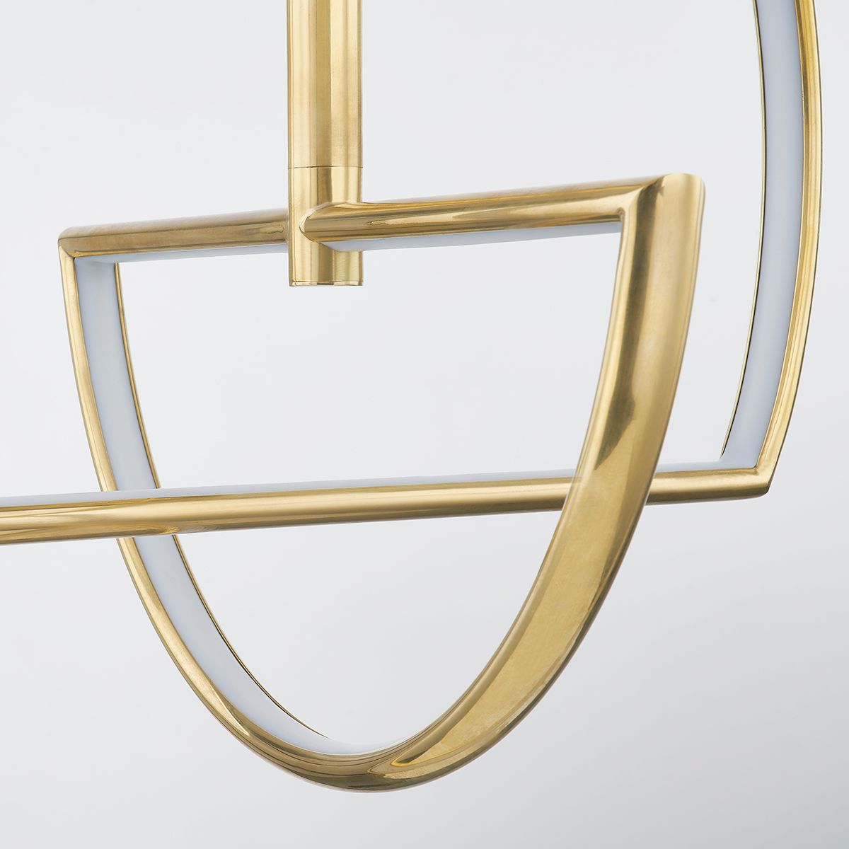 Image 4 Mitzi Welland 28" Wide Aged Brass LED Pendant Light more views