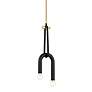 Thumbnail3 of Mitzi Whit 6.5" Wide Aged Brass/black 2 Light Pendant more views