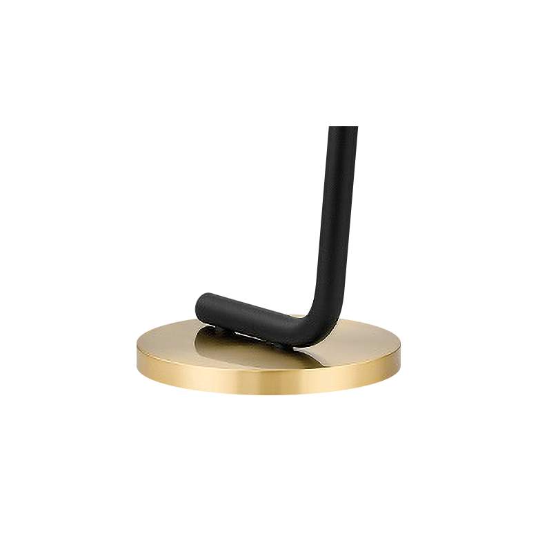 Image 4 Mitzi Whit 60 1/4" High Aged Brass and Black Modern Floor Lamp more views