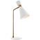 Mitzi Willa 24 1/4" High Aged Brass and White Modern Table Lamp