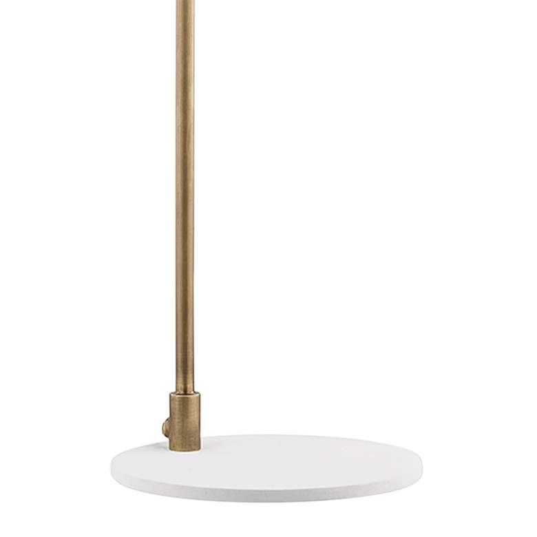 Image 4 Mitzi Willa 24 1/4" High Aged Brass and White Modern Table Lamp more views