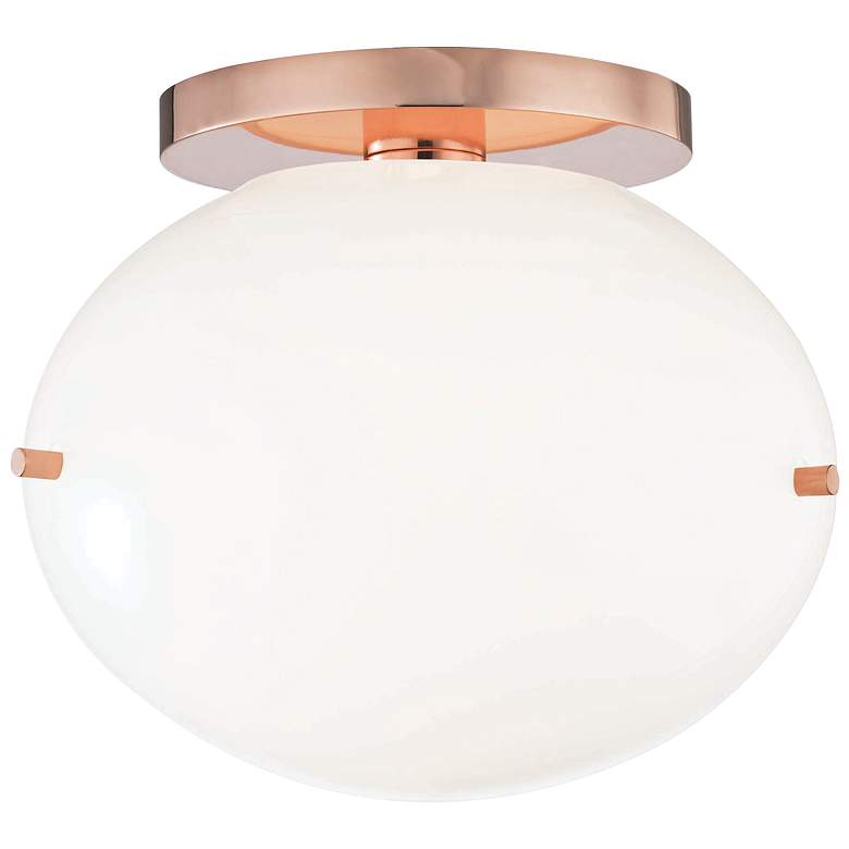 Image 1 Mitzi Winnie 7 3/4 inch Wide Polished Copper LED Ceiling Light