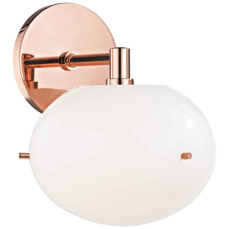 Image 1 Mitzi Winnie 8 1/2 inch High Polished Copper LED Wall Sconce