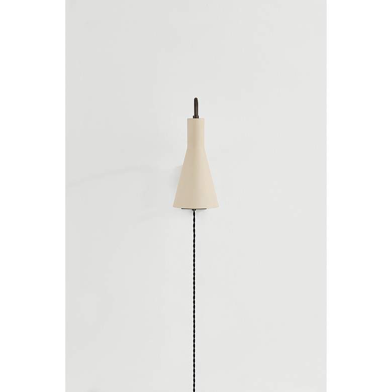 Image 4 Mitzi Yvette Wall Sconce 4.75" in True Bronze and Soft Bisque more views