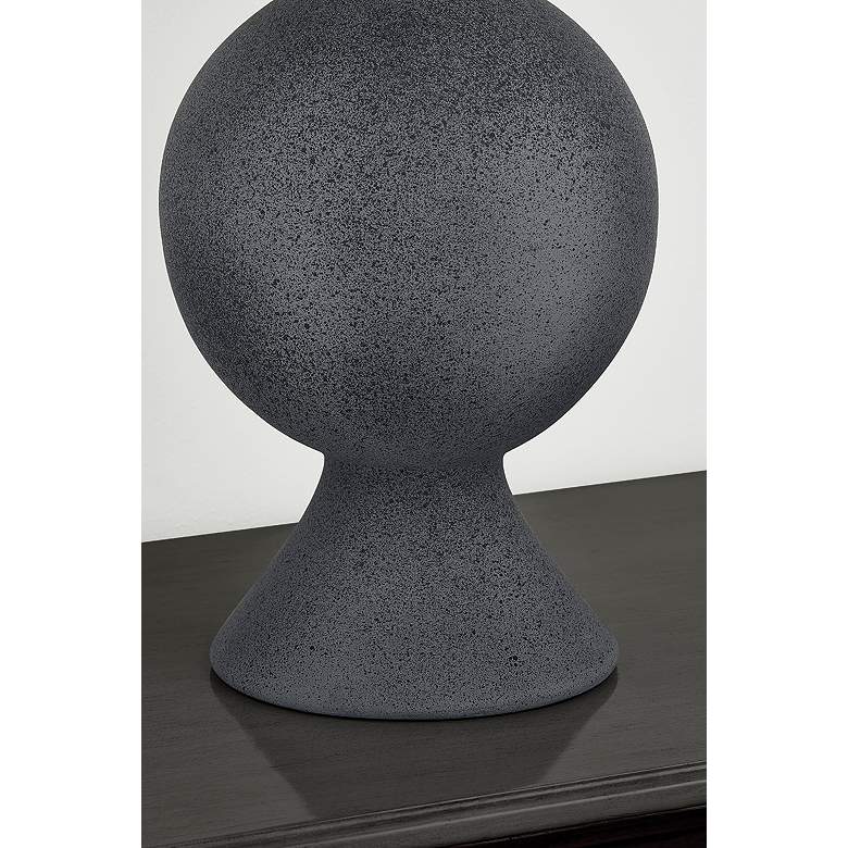 Image 6 Mitzi Zadeh Table Lamp 19" in Aged Brass and Ceramic Pale Midnight more views