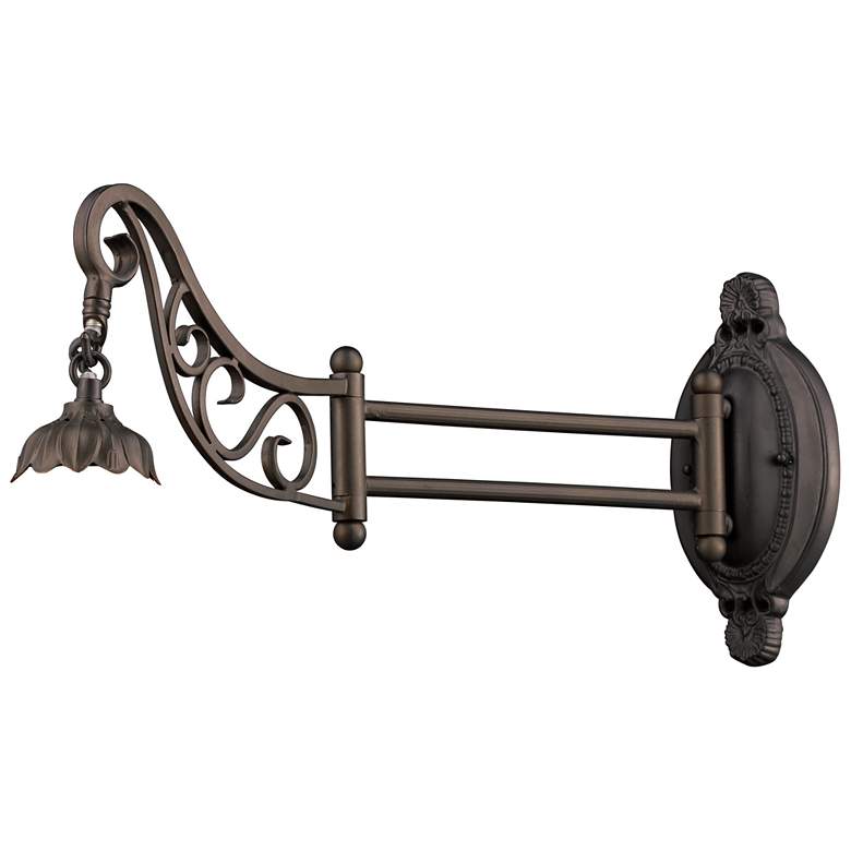 Image 1 Mix-N-Match 11 inch High 1-Light Sconce (No Shade) - Tiffany Bronze
